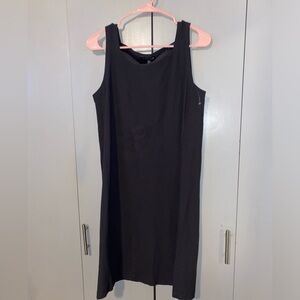 👗Eileen Fisher Dress Women's  Black $198 square neck, sleeveless 0830 Med